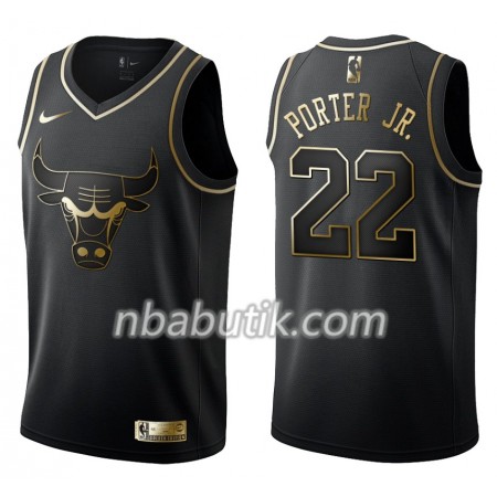 NBA Mænd Trøje Chicago Bulls Otto Porter Jr. 22 Nike Sort Golden Edition Swingman NBA Mænd Trøje Chicago Bulls Otto Porter Jr. 22 Nike Sort Golden Edition Swingman